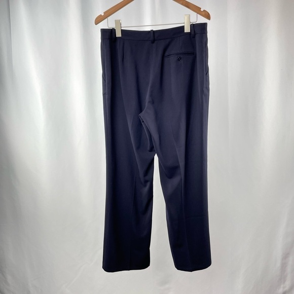 Lauren Ralph Lauren Wool Blend Straight Leg Pant in Navy Size 10 - Picture 3 of 4